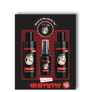 Rosy Brown Gummy Beard & Mustache Set