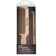 Gray BaBylissPRO Barberology MetalFX Comb Set - Rose Gold
