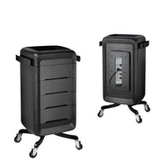 Dark Slate Gray Comfortel Mova Salon Trolley - Black on Black
