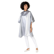 Light Gray Betty Dain Lustre Shampoo Cape - Silver