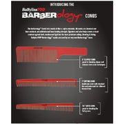 Dark Slate Gray BaBylissPRO Barberology Comb Set - 3 Pieces