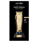 Tan Andis Master Cordless MLC Limited Edition Gold Clipper