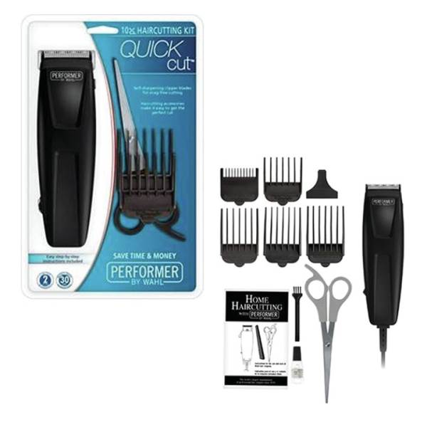 Wahl 9314-600 Clipper Haircutting Kit, 10 Piece