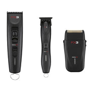 Dark Slate Gray BaBylissPRO FX3 Black Clipper - Trimmer & Double Foil Shaver Combo
