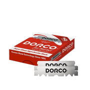Dorco HST300R Single Edge Razor Blades - Red - 100 ct
