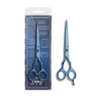 Dim Gray The Shave Factory Tango Collection Shears 7" - Titanium Blue