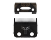 Black Gamma T1000 Echo Fixed Fade Blade and Shallow 2.0 Clipper Blade Set