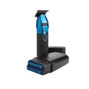 BaBylissPRO LimitedFX Black - Blue Trimmer & Double-Foil Shaver Set