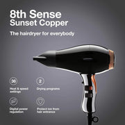 Dim Gray Elchim 8th Sense Copper Hair Dryer With Bag