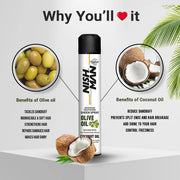 Nishman Olive Oil Moisturizing Hair Sheen Spray Infused with Coconut Oil 13.5 oz
