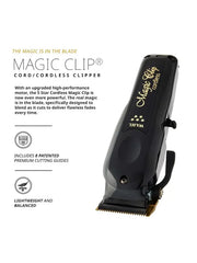 White Smoke Wahl Magic Clip Black Cordless