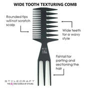 Lavender StyleCraft 3 in 1 Styling Comb