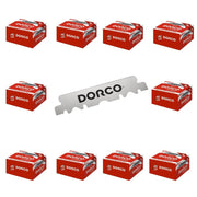 Dorco HST300R Single Edge Razor Blades - Red - 10000 ct