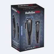 Dim Gray BaBylissPRO LithiumFX+ Ergonomic Clipper & Trimmer Value Set