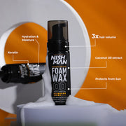 Nishman Hair Styling Foam Wax 5 oz
