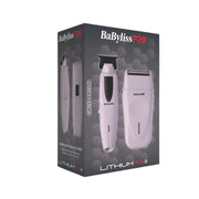 BaBylissPRO LithiumFX+ Pink Trimmer & Double-Foil Shaver Set