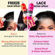 Red by Kiss Styler Fixer Freeze Hair Spray – Strong Maximum Hold