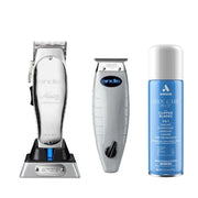 Gray Andis Master Cordless Clipper & T-Outliner Li Trimmer with Cool Care Plus