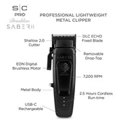 StyleCraft Saber 2.0 Clipper - Black