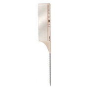 Light Gray Cricket Silkomb Pro-55 Wide Toothed Rattail Comb