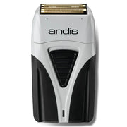 Gray BaBylissPRO GoldFX Outlining Trimmer & Andis ProFoil Lithium Plus Titanium Foil Shaver with Andis Cool Care