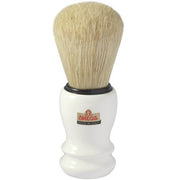 Tan Omega S-Brush Fiber Shaving Brush - White