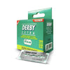 Medium Sea Green Derby Mini Double Edge Razor Blades, 100 Count