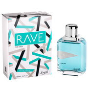 Light Gray Sapil Rave EDT Men Perfume 3.4 oz