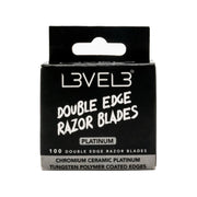Light Gray L3VEL3 Double Edge Razor Blades - 100 Count