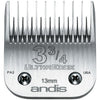Light Gray Andis UltraEdge Detachable Blade, Size 3 3/4 Skip Tooth