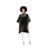 Light Gray Betty Dain Jumbo Shampoo Cape - Neck Lock Closure - Black