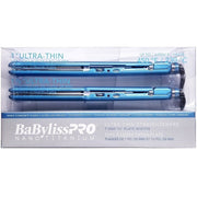 Light Gray BaBylissPRO Pro Nano Titanium Ultra Thin 1" & 1 1/2" Straightening Iron Combo