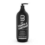 Dark Slate Gray L3VEL3 2-in-1 Hair Shampoo & Conditioner 33.8 oz