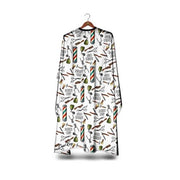 Light Gray The Shave Factory Premium Barber Cape No.6 - Snap Closure