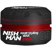 Dark Slate Gray Nishman Hair Styling Gel Wax 09 Cola 5 oz