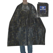 Dark Slate Gray The Shave Factory Disposable Salon/Barber Cape with Design 50 ct