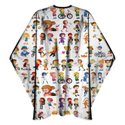 Light Gray The Shave Factory Premium Barber Kids Cape No.2 - Snap Closure