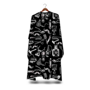 Black The Shave Factory Premium Barber Cape No.13 - Hook Closure