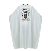 Light Gray The Shave Factory Premium Barber Cape No.9 - Snap Closure