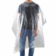 Dark Slate Gray The Shave Factory Disposable Salon/Barber Cape Transparent 50 ct