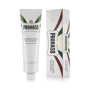 Light Gray Proraso Shaving Cream in Tube Sensitive Skin - White 5.2 oz - Multipack