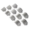 Dark Gray Andis Snap-On Blade Attachment Combs 11 Comb Set