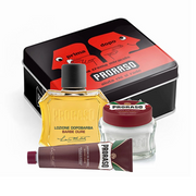 Rosy Brown Proraso Vintage Selection Prima Dopo Gift Set: Sandalwood - Red