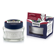Light Gray Proraso Pre Shave Cream Protective  - Blue 3.6 oz