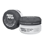 Dark Slate Gray Nishman Hair Styling Gel Wax B9 Cola  5 oz - 6 Pack