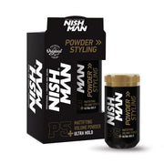 Black Nishman Hair Styling Powder P5 Ultra Hold 0.70 oz / 20 gr - 6 Pack