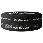 Black The Shave Factory Exclusive Matte Clay 99 Taper De Luxe 5.07 oz - 6 Pack