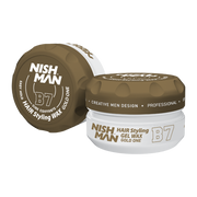 Light Gray Nishman Hair Styling Gel Wax B7 Gold One 5 oz