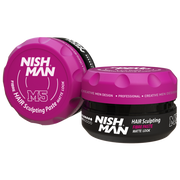 Maroon Nishman Hair Sculpting Wax M5 Matte Look 5 oz