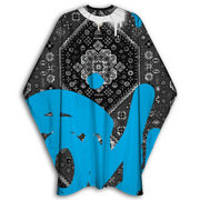 Dark Slate Gray Marmara Barber Cape Fly Carpet - Blue
